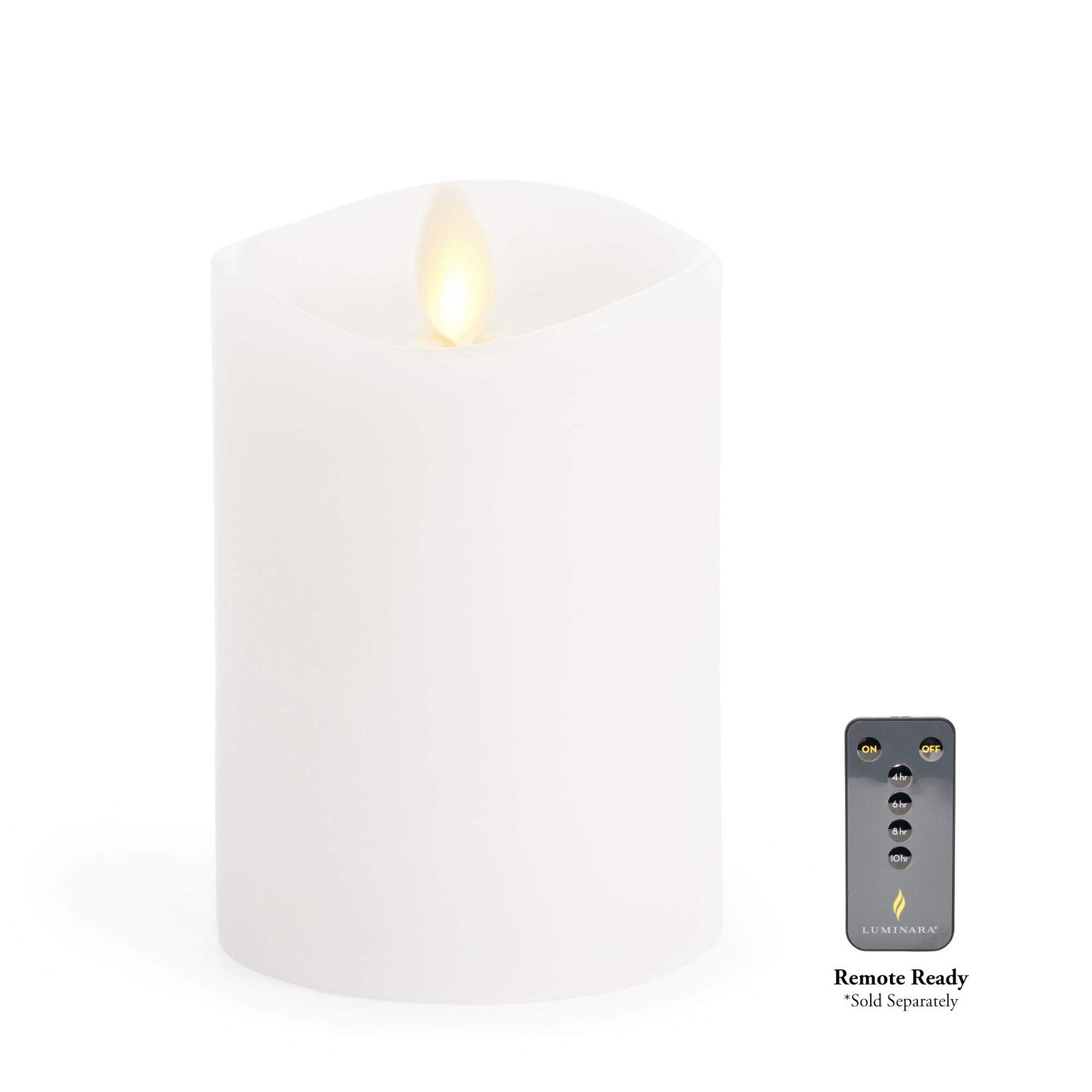 Luminara Flameless Pillar Candle, Small (4.5 inches, Unscented)