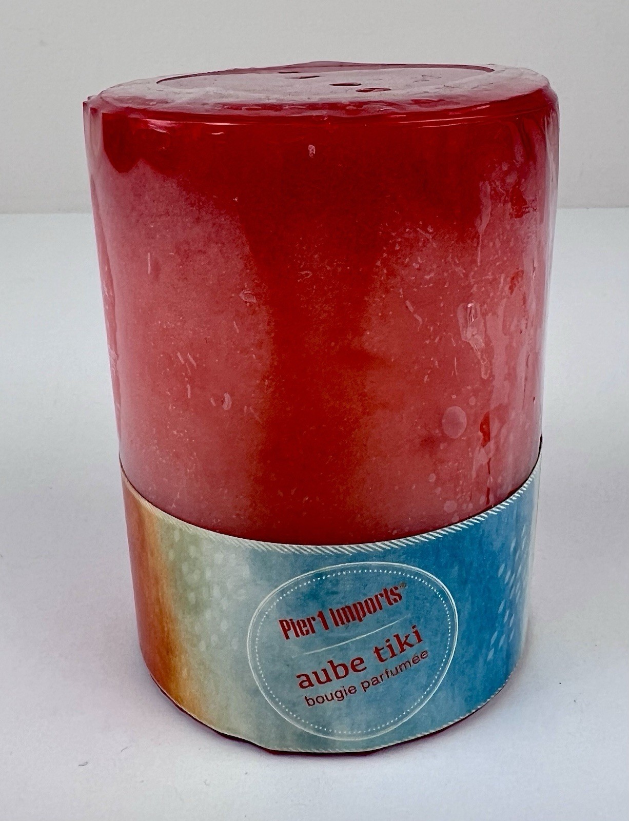 Pier 1 Imports Aube Tiki Sunrise Scented Candle 4 in. x 3 in. dia. NEW