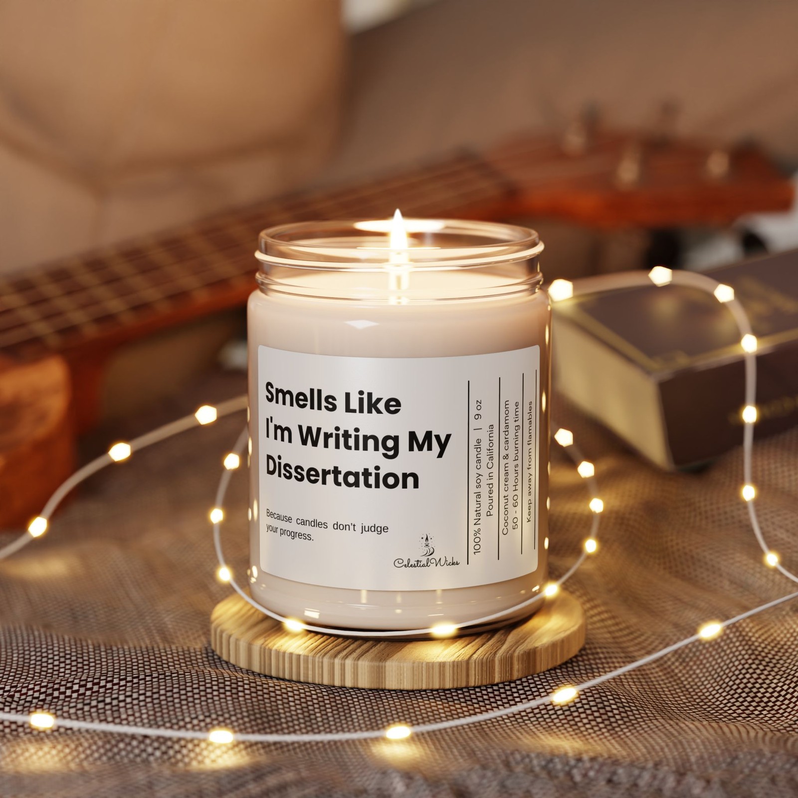 Smells Like I’m Writing My Dissertation, Encouraging Gift for Graduate Students