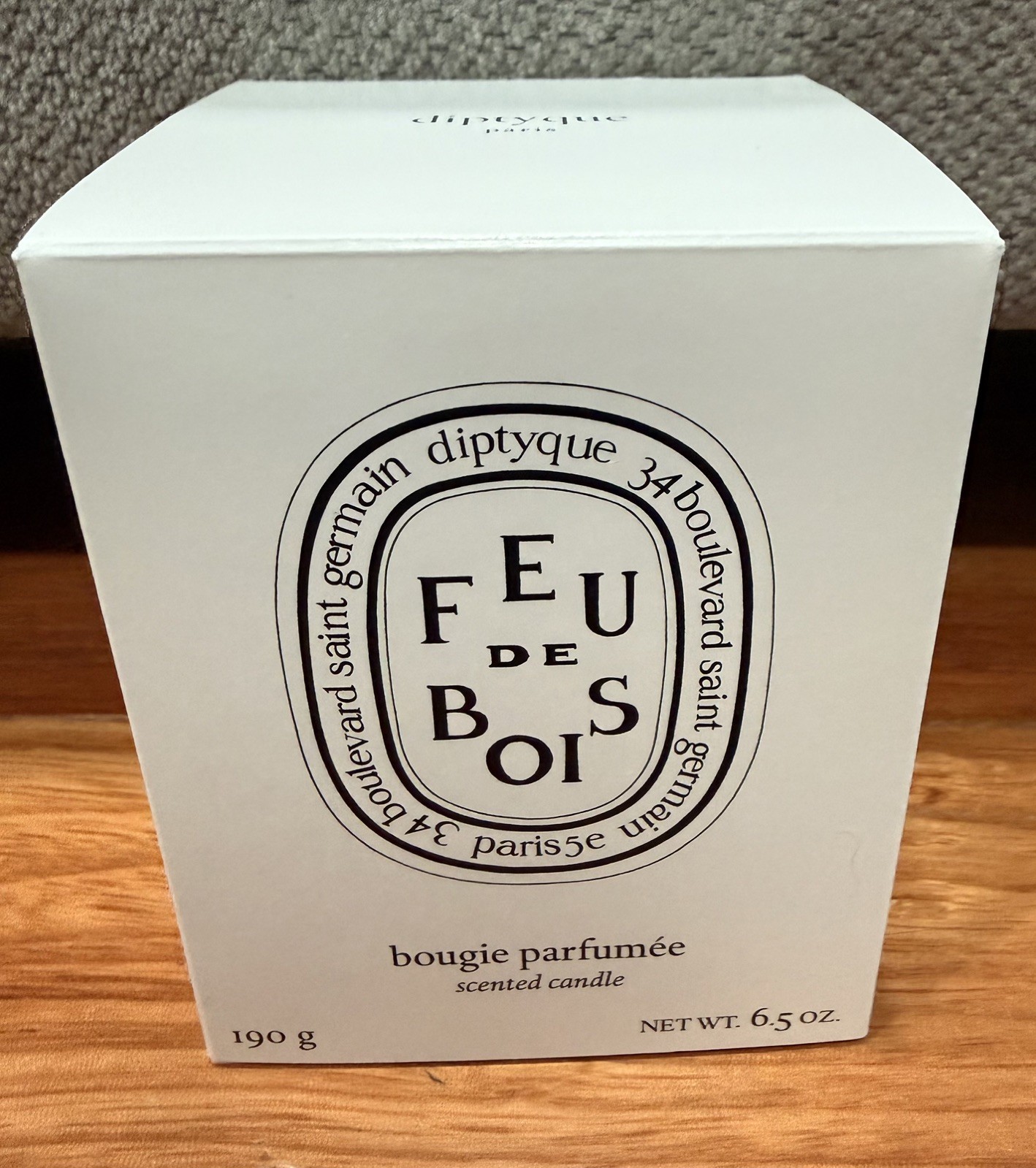 Diptyque Wood Fire Bougie Parfumee Luxury Scented Candle 6.5oz New in Box