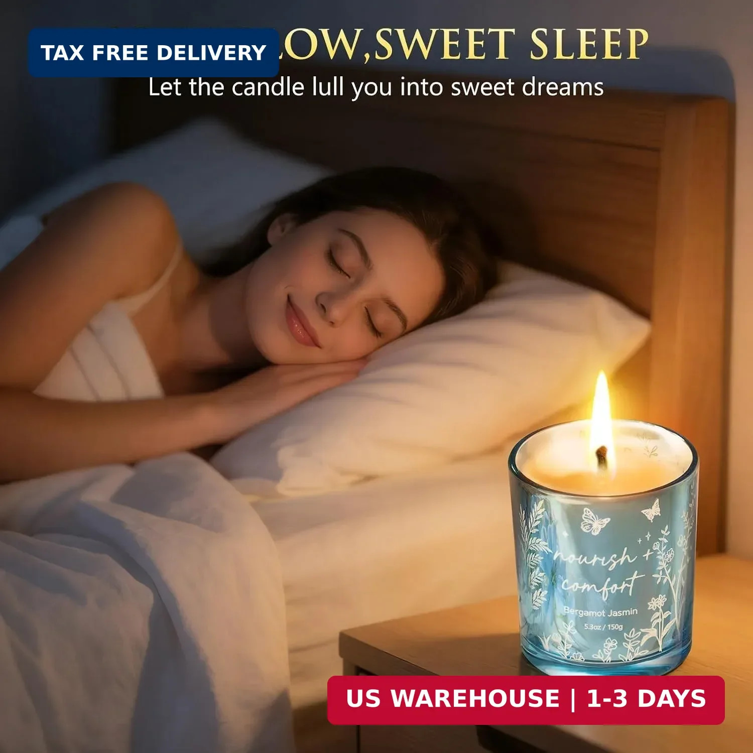 Scented Candles for Women, 3 Pack Soy Wax Candle Gift Sets for Home Scented | Ho