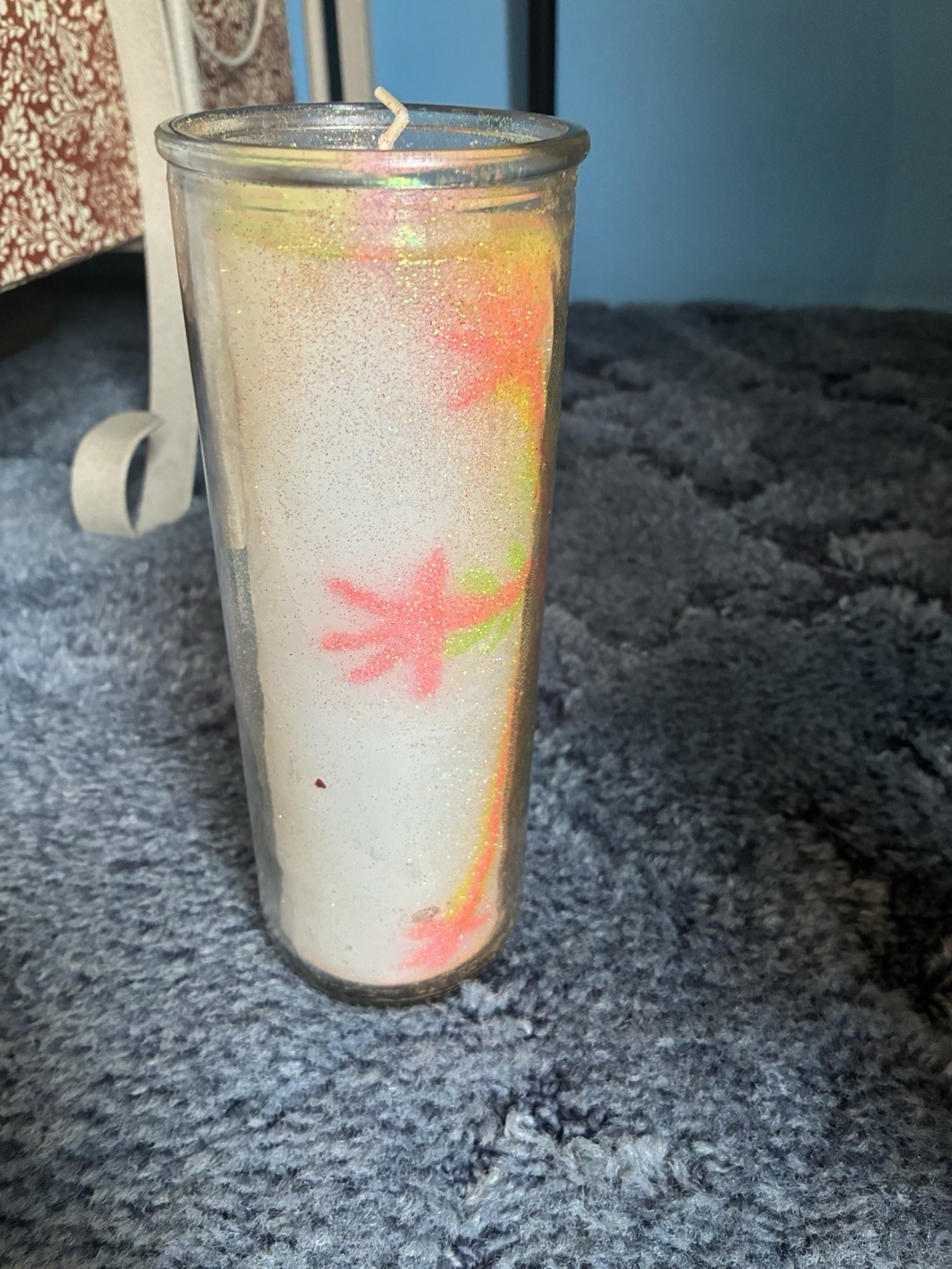 Mandala Glass Pillar Candles