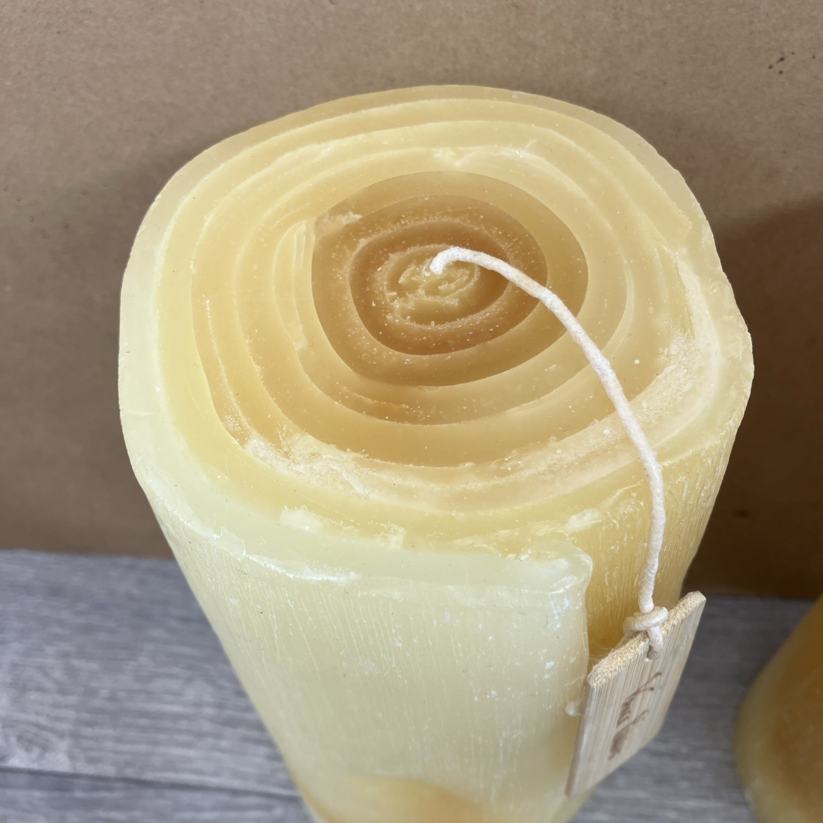 (Set of 2) Large Vance Kitira 8” X 4” Pillar Trunk Candles