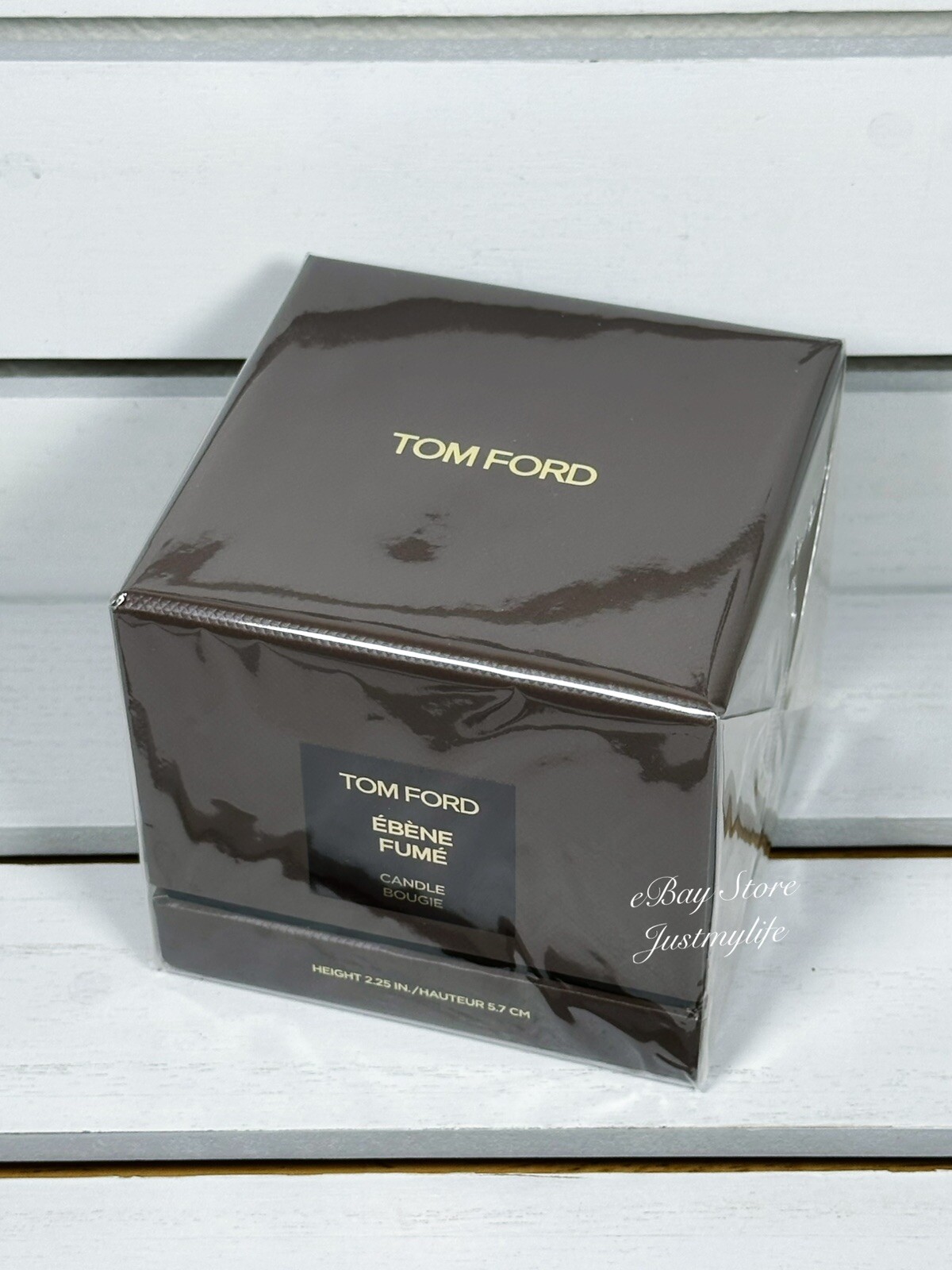 Tom Ford Ebene Fume Home Perfume Candle Bougie, Height 2.25 In, New Sealed Boxed