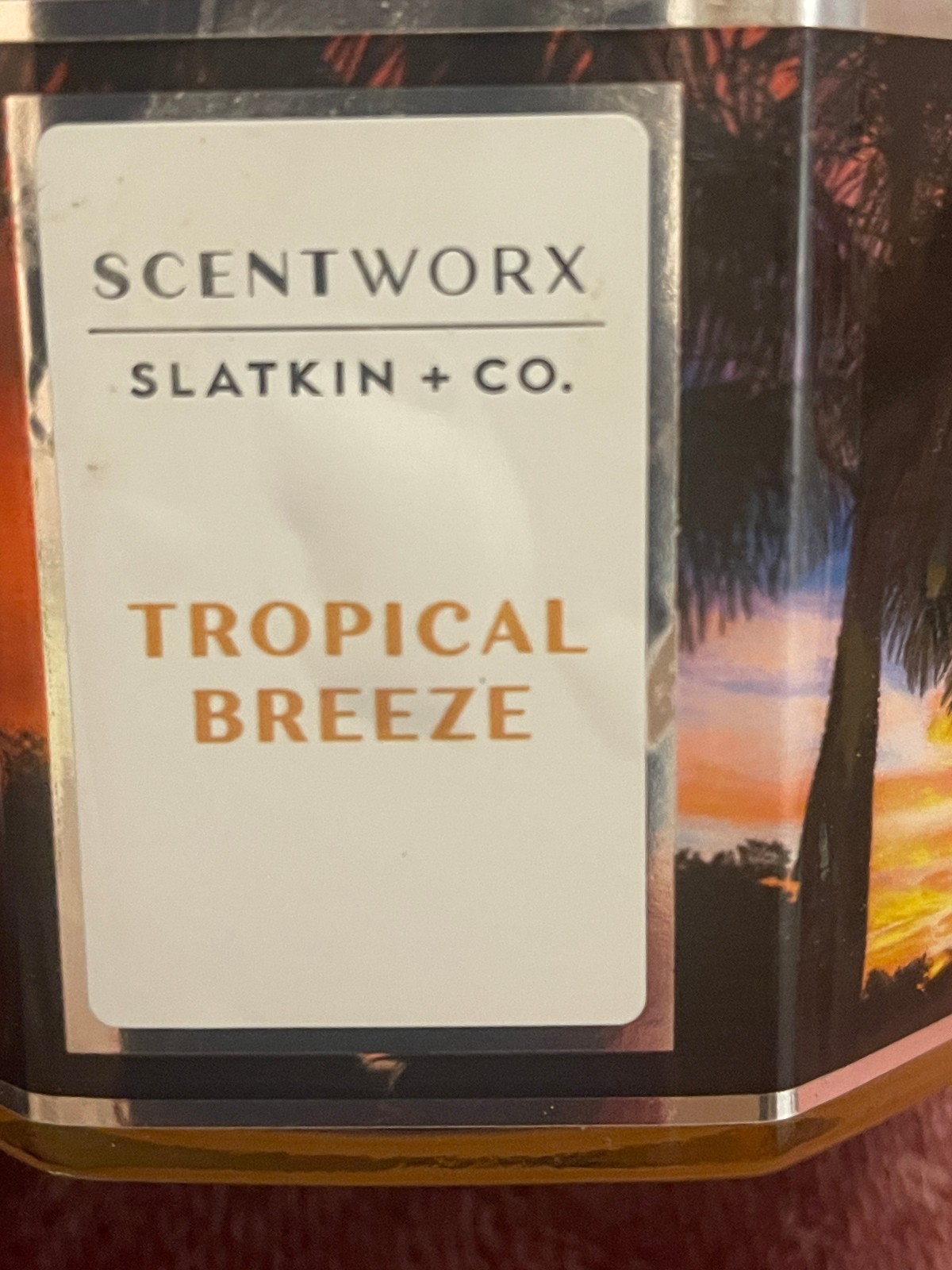 Scentworx Tropical Breeze 3 Wick Scented Candle Jar 14.5 oz Slatkin & Co