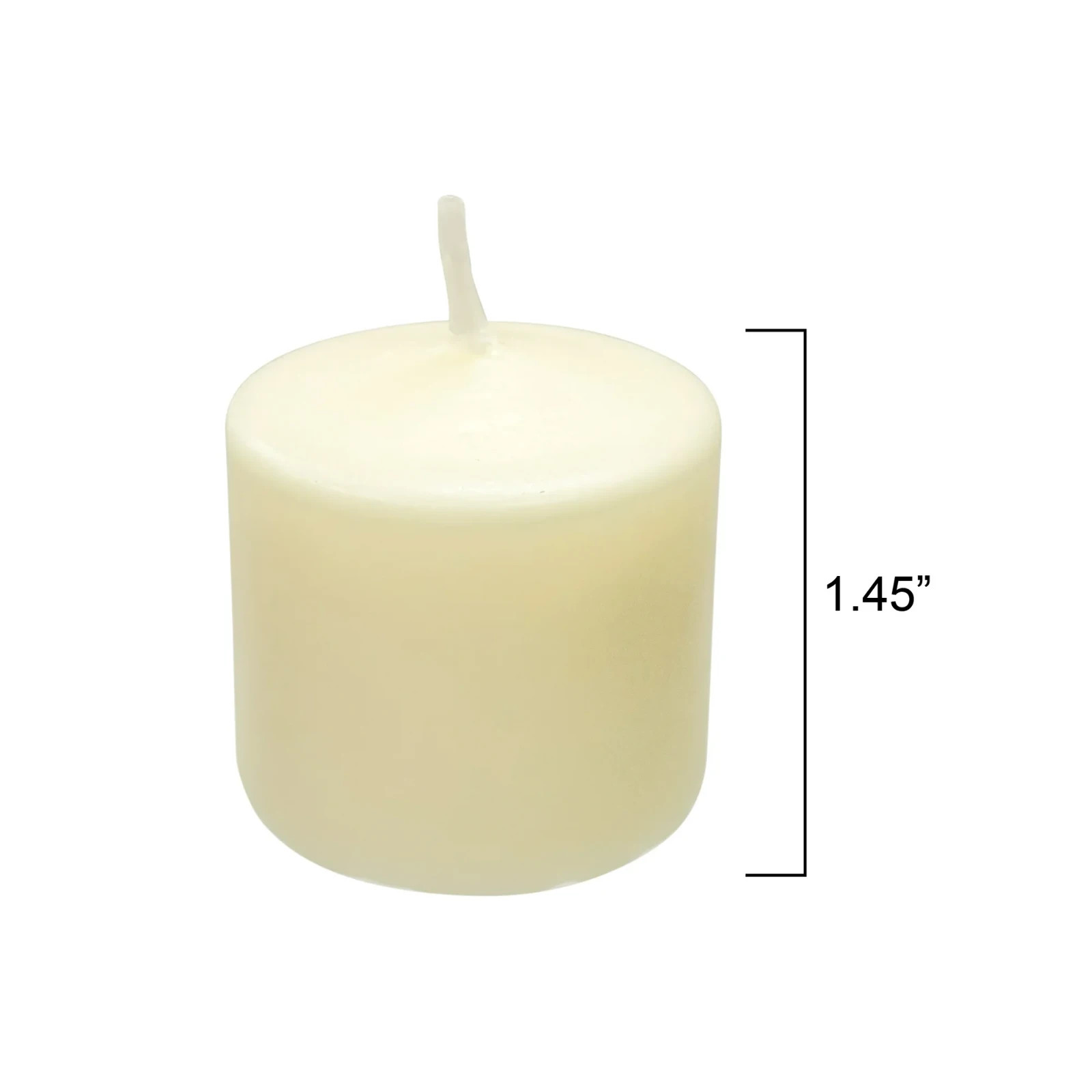 16 Pack Unscented Ivory Votive Candles Bulk for Wedding Church Decor