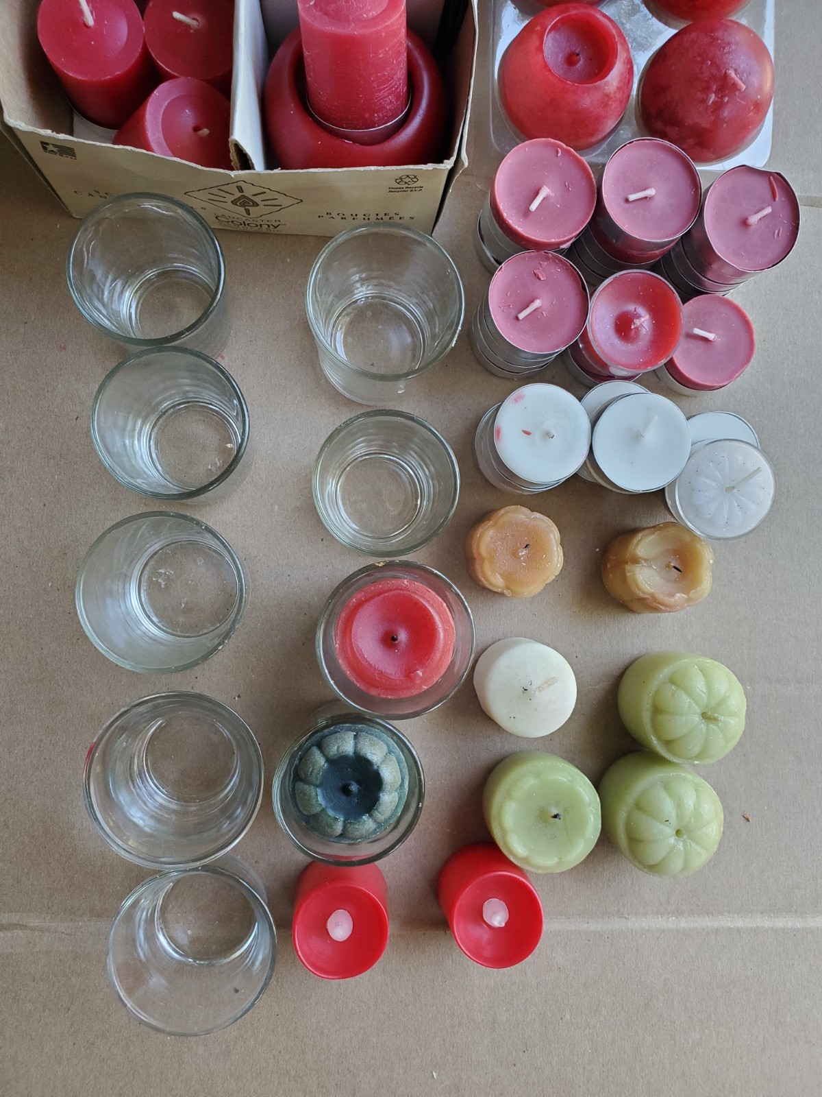 Mixed Lot of Votive Candle Assorted Colors and Scents 30+
