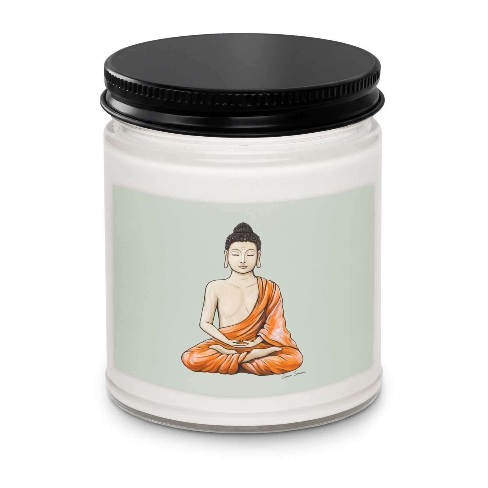 Natural Soy Wax Candle | Buddha Art | Various Scents | Lana Swan