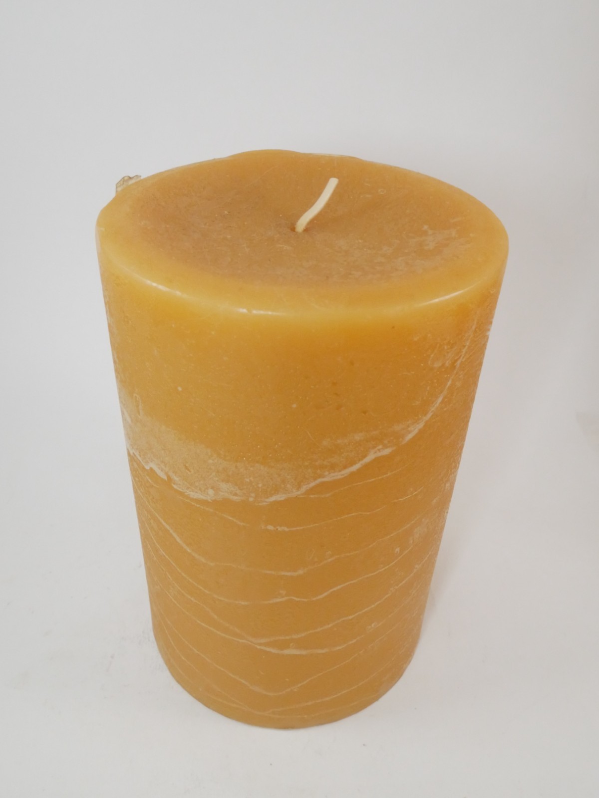 NEW Pier 1 Tuscan Herb Pillar Candle 4×6 Retired 140 Hrs Orange Scented Textured