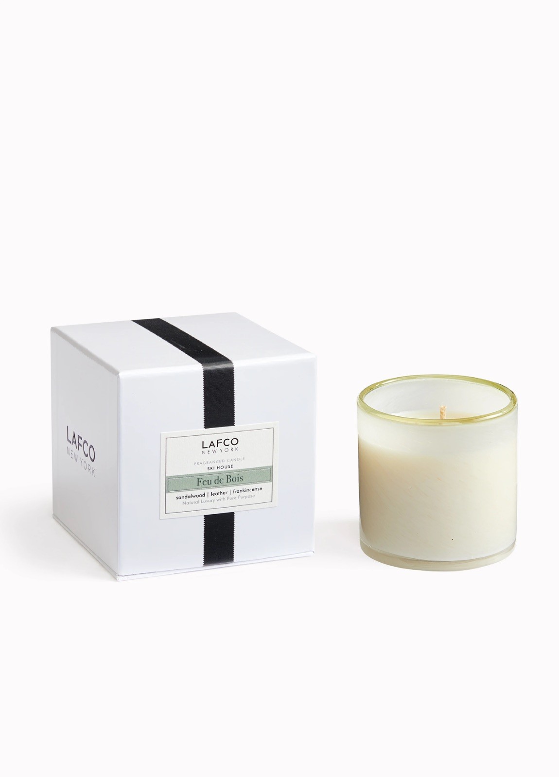 Lafco New York Unisex Luxury Ski House Feu de Bois Scented Candle 6.5 Fl. Oz.