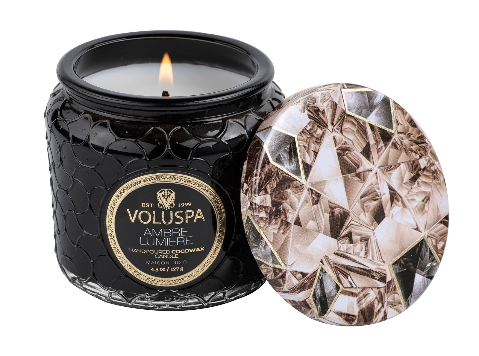 VOLUSPA AMBRE LUMIERE PETITE JAR CANDLE 4.5 OZ