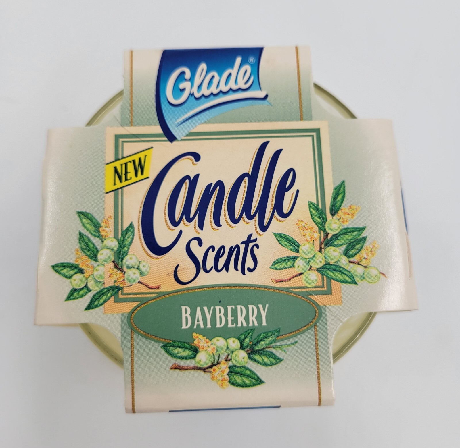 Vintage Glade Scents Bayberry Candle 4 oz 1997 Made In Canada. Brand New! Rare!