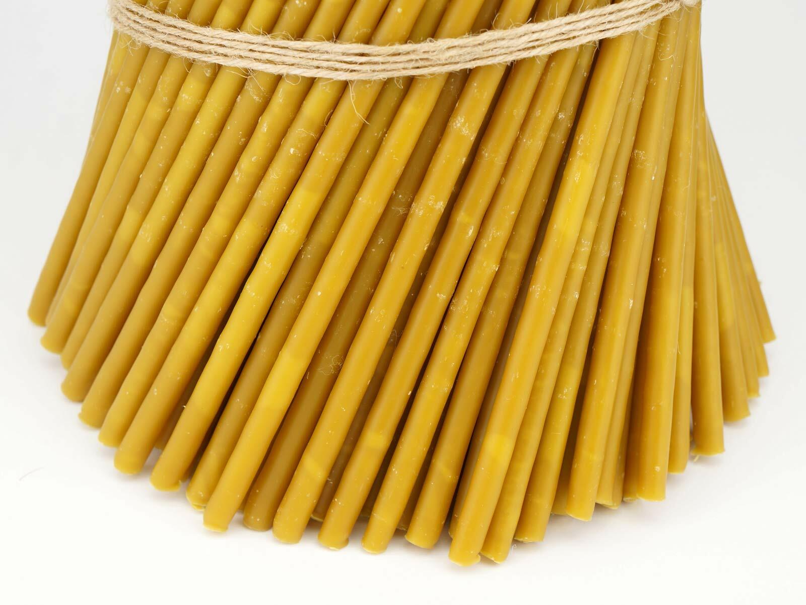 Pure Beeswax Taper Candles – Orthodox Church, Bulk, Ritual, Prayer, 11″ (27cm)