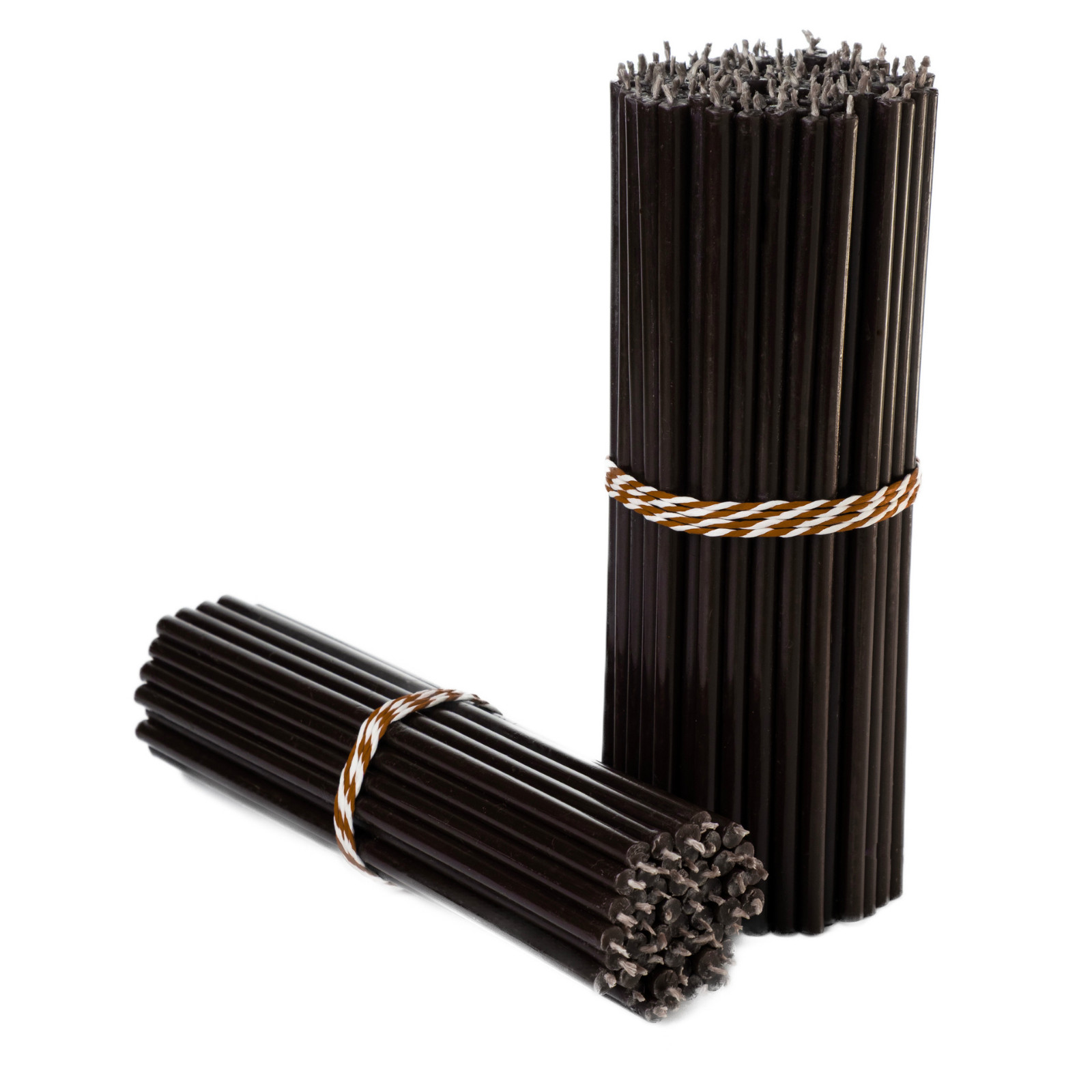 8″ Black Beeswax Taper Candles 0.26″ in diameter Slim Tapers 1hour 20min burn