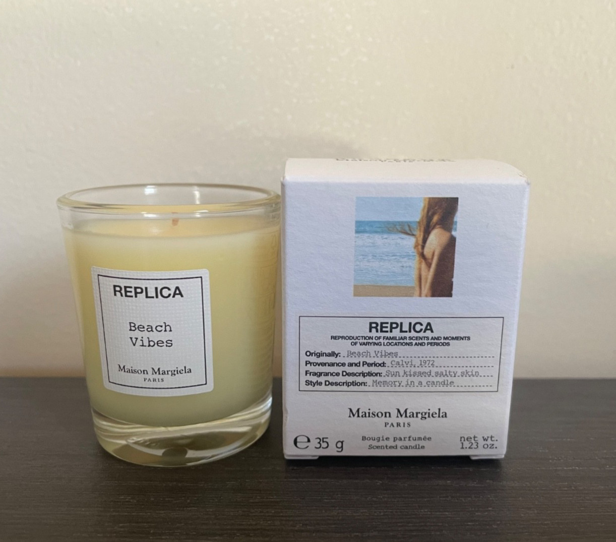 Maison Margiela Replica Beach Vibes Mini Candle 35g/1.23oz NIB