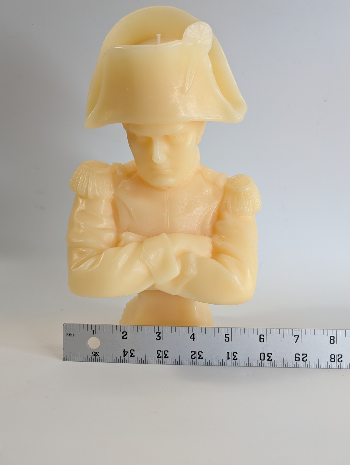 Cire Trudon Napoleon Bust Wax Candle 10″ x 6″ in Stone Ivory France