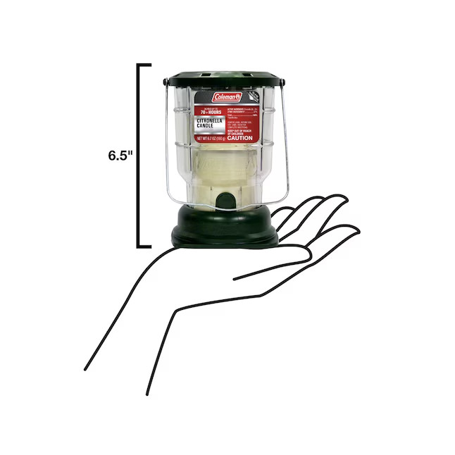Coleman Lantern 1 -Wick Green Tabletop Citronella Candle
