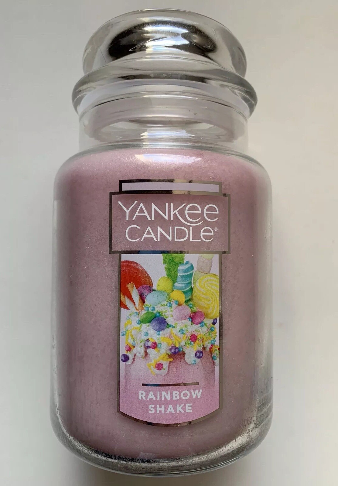 Yankee Candle RAINBOW SHAKE 22 oz LARGE JAR HTF RETIRED SCENT
