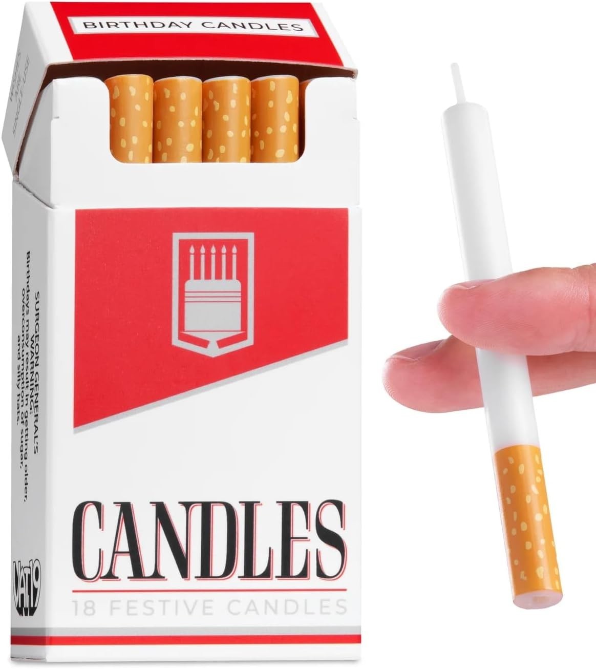 Cigarette Birthday Candles 18-Pack