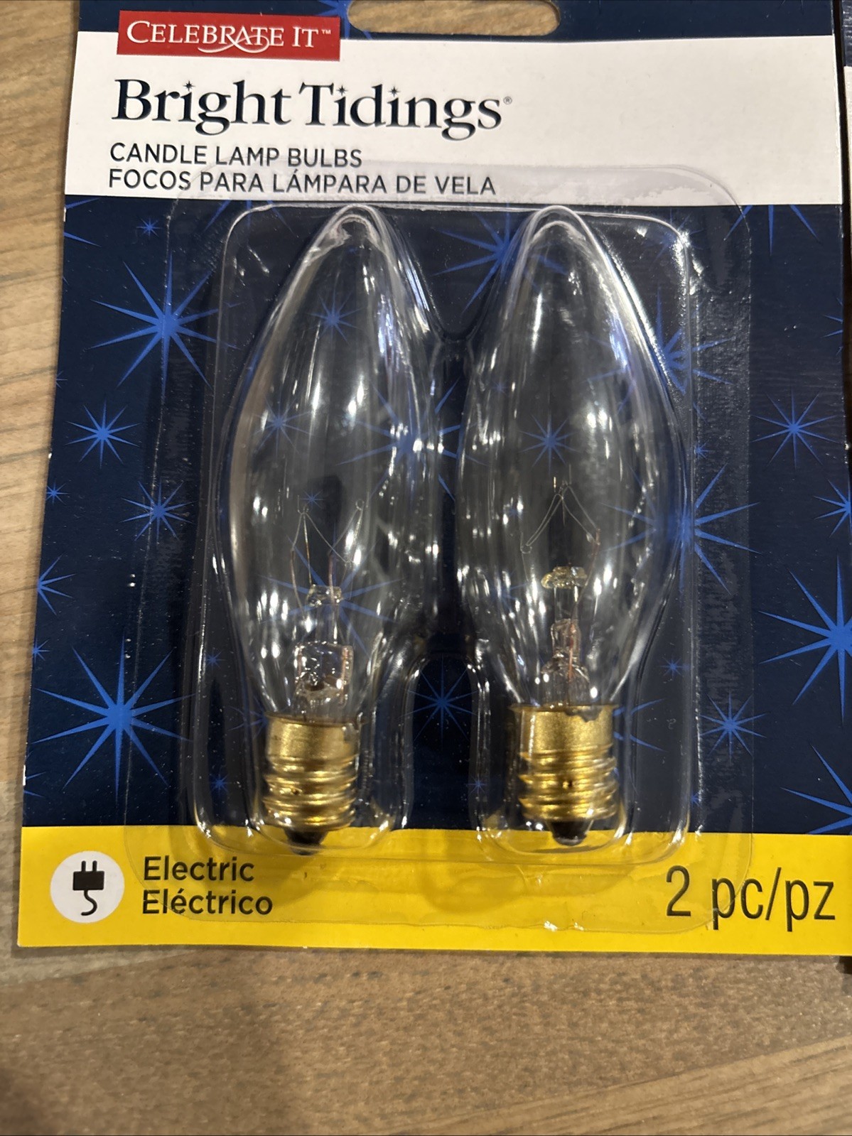 6 (2 Packs) Replacement Light Bulbs for Electric Candle Lamps Window Candles 7W