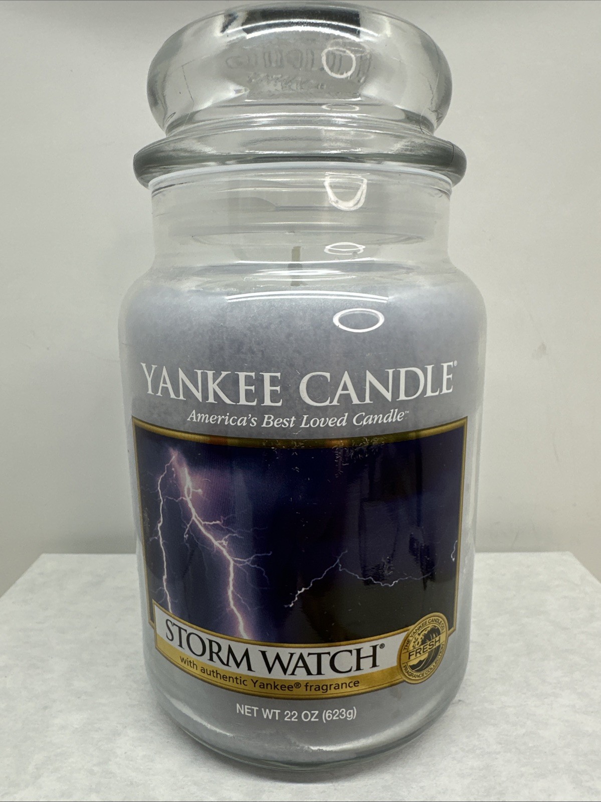 Yankee Candle Retired STORM WATCH Large Jar 22 oz New Discontinued