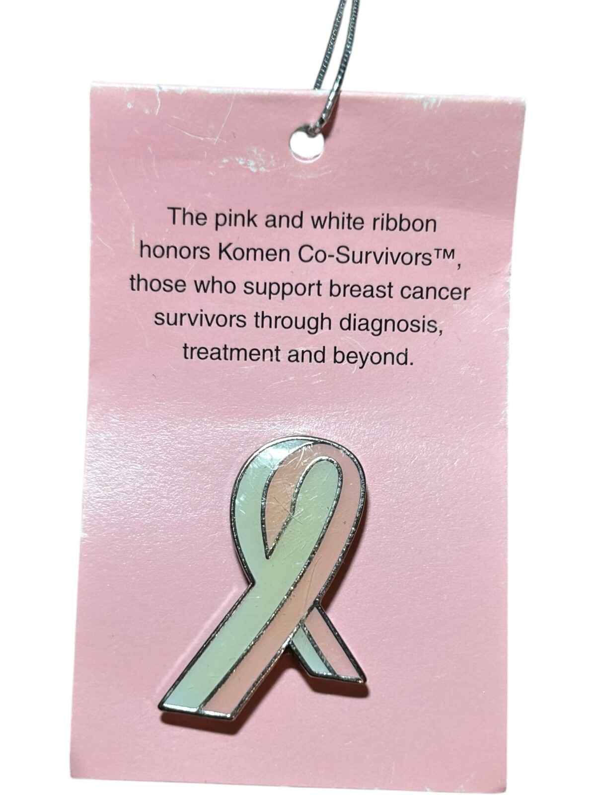 Pier 1 Imports Mosaic Ocean Pearl Candle Jar Pink Iridescent Breast Cancer Pin