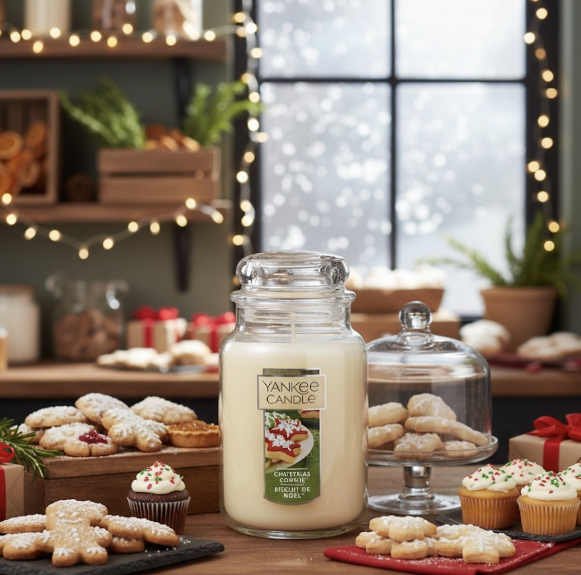 Yankee Candle Christmas Cookie Original Large Jar Candle, 22-oz