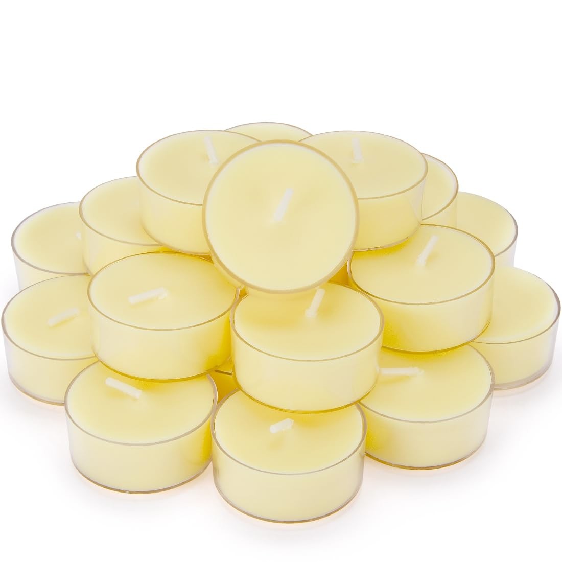 Natural Citronella Tea Light Candles, Tiny Soy Wax Aromatherapy Citronella Te…