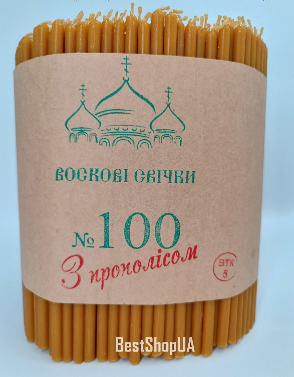 100 Pcs Свечи церковные прополис воск парафин Church Candles Beeswax Paraffin
