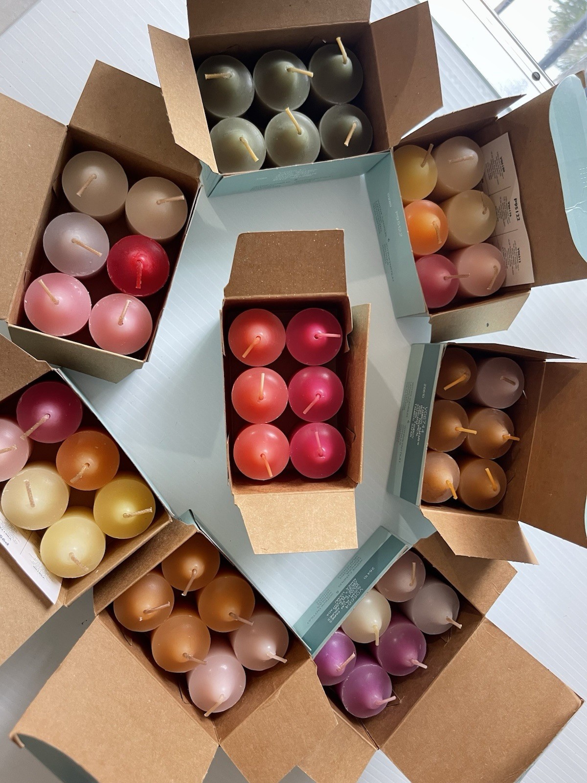 PartyLite Votive Candles Lot of 48 Assorted Smells 8 Boxes