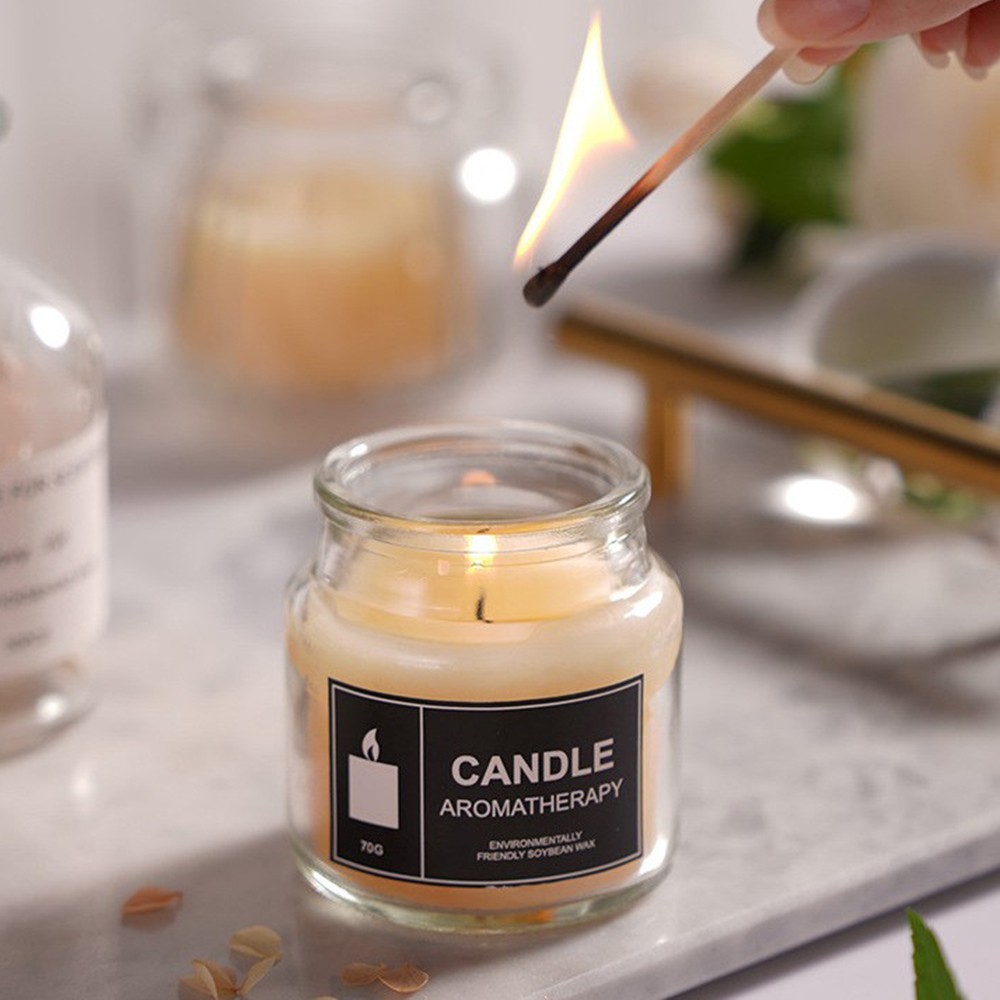 Home Scented Candles Non-Toxic Small Candle for Stress Relief and Aromatherapy