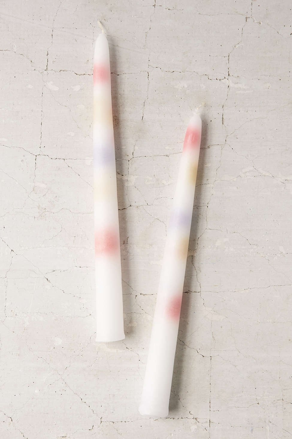 Multi-Color Drip Taper Candles 2 Pack – 9.5 Inches Long Decorative Candles