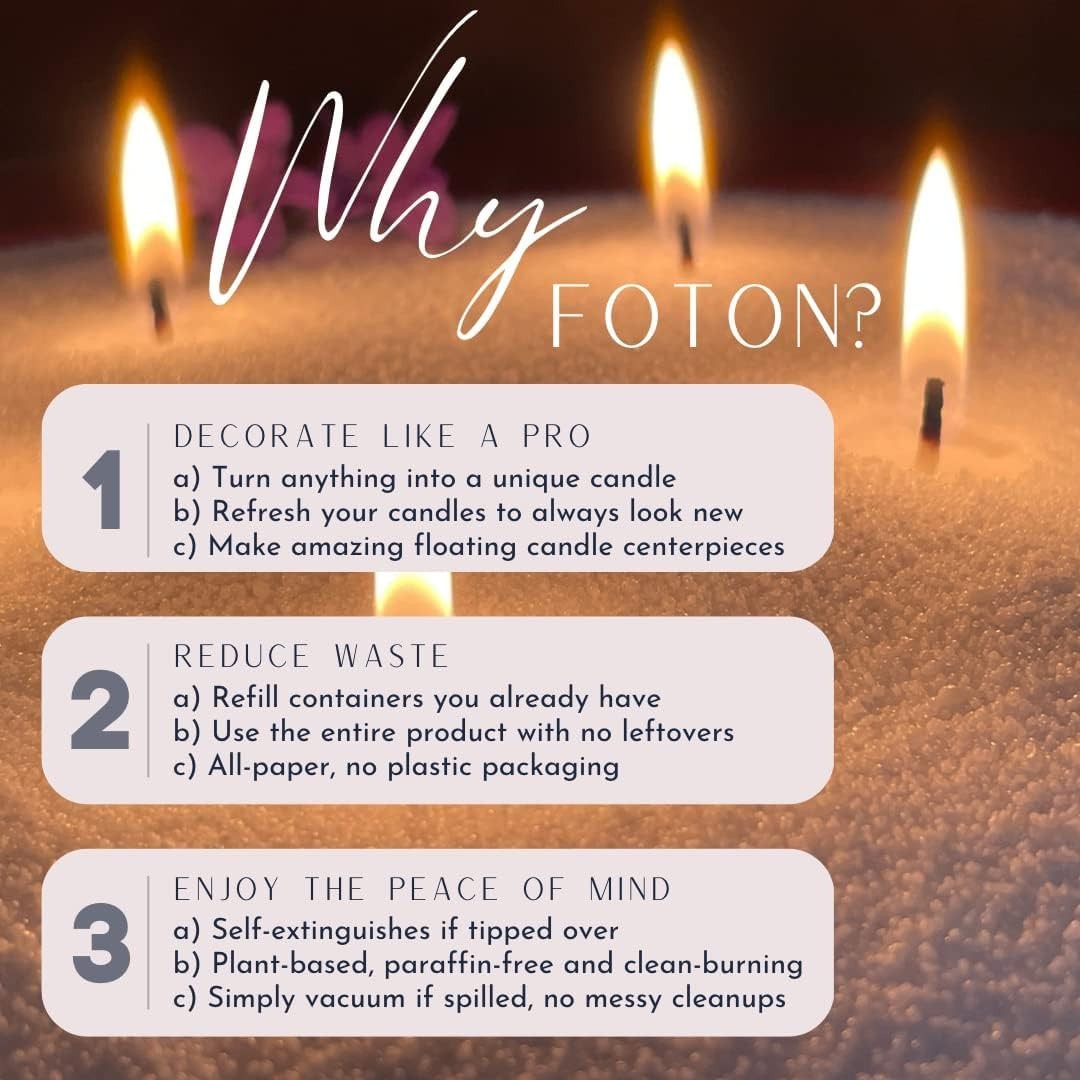 Pearled Candle 18 Oz – Vanilla Vibe Scented Non Toxic Luxury Long Lasting Powder