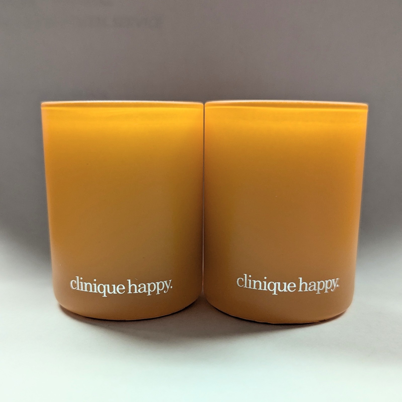 Lot 2 Clinique Happy Scented Home Candle Limited Edition 2.2oz/65g – 2.5″ NWOB