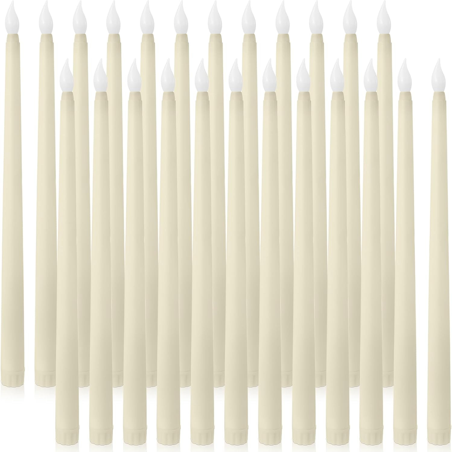 24 Pcs 12.4 Inch LED Flameless Taper Candles Battery Operated Candles