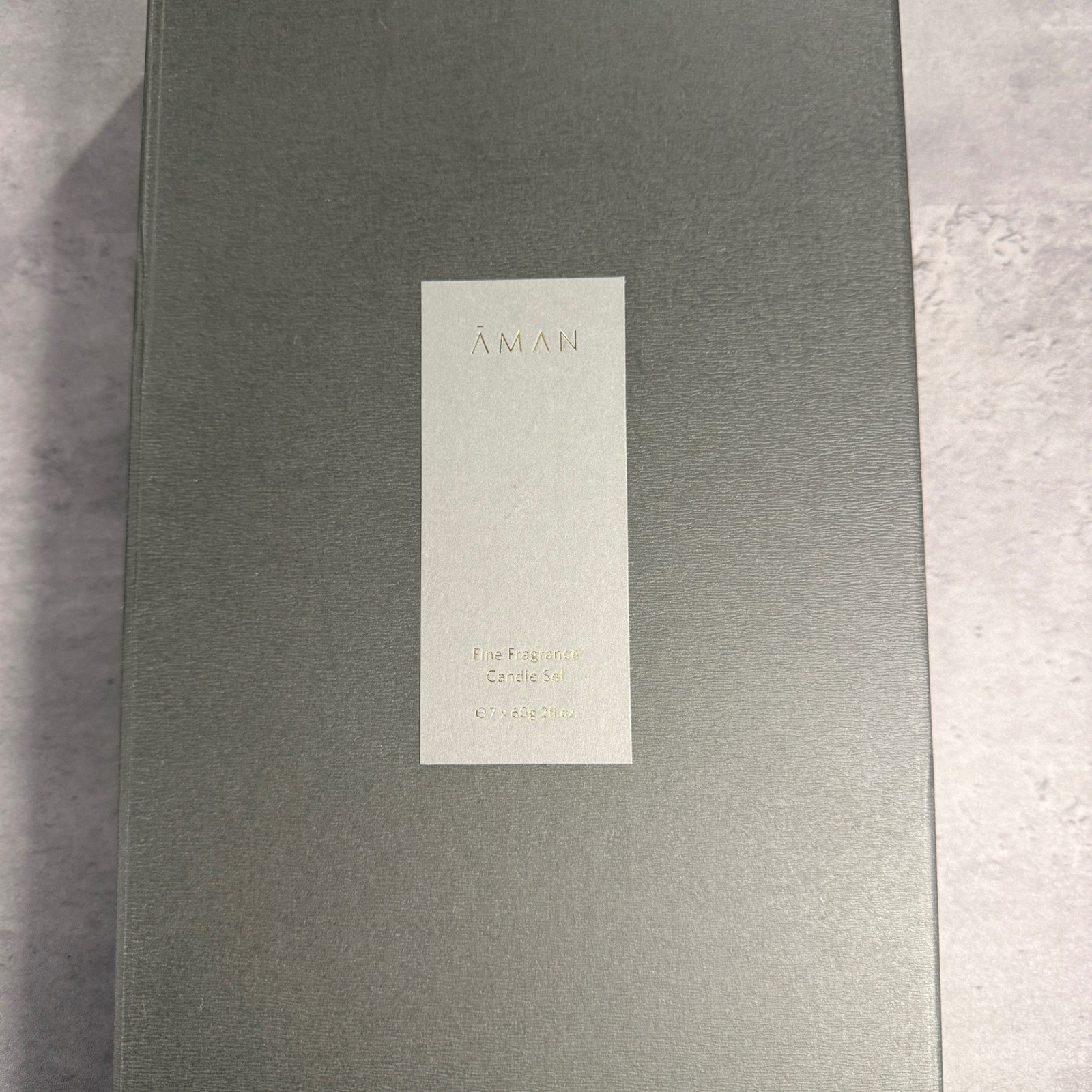 Aman Fine Fragrance Candle Set Unisex 7x60g Multi Luxury Scented Gift Box New