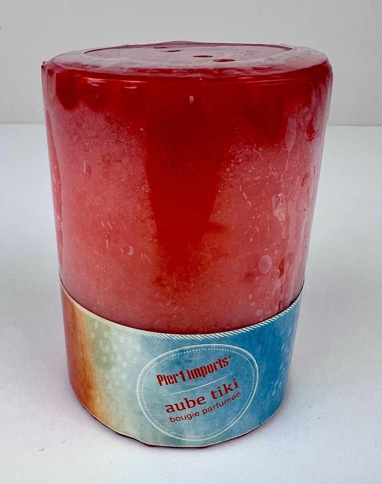Pier 1 Imports Aube Tiki Sunrise Scented Candle 4 in. x 3 in. dia. NEW