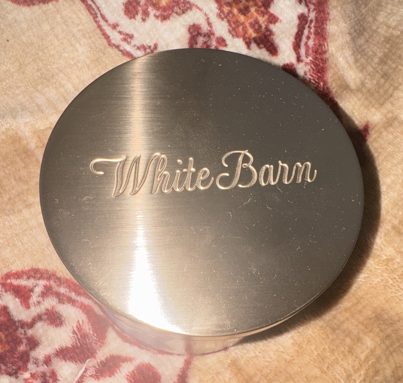 White Barn Flannel Scented Jar Candle Blue 3-Wick 14.5 oz 25-45 hrs Burn