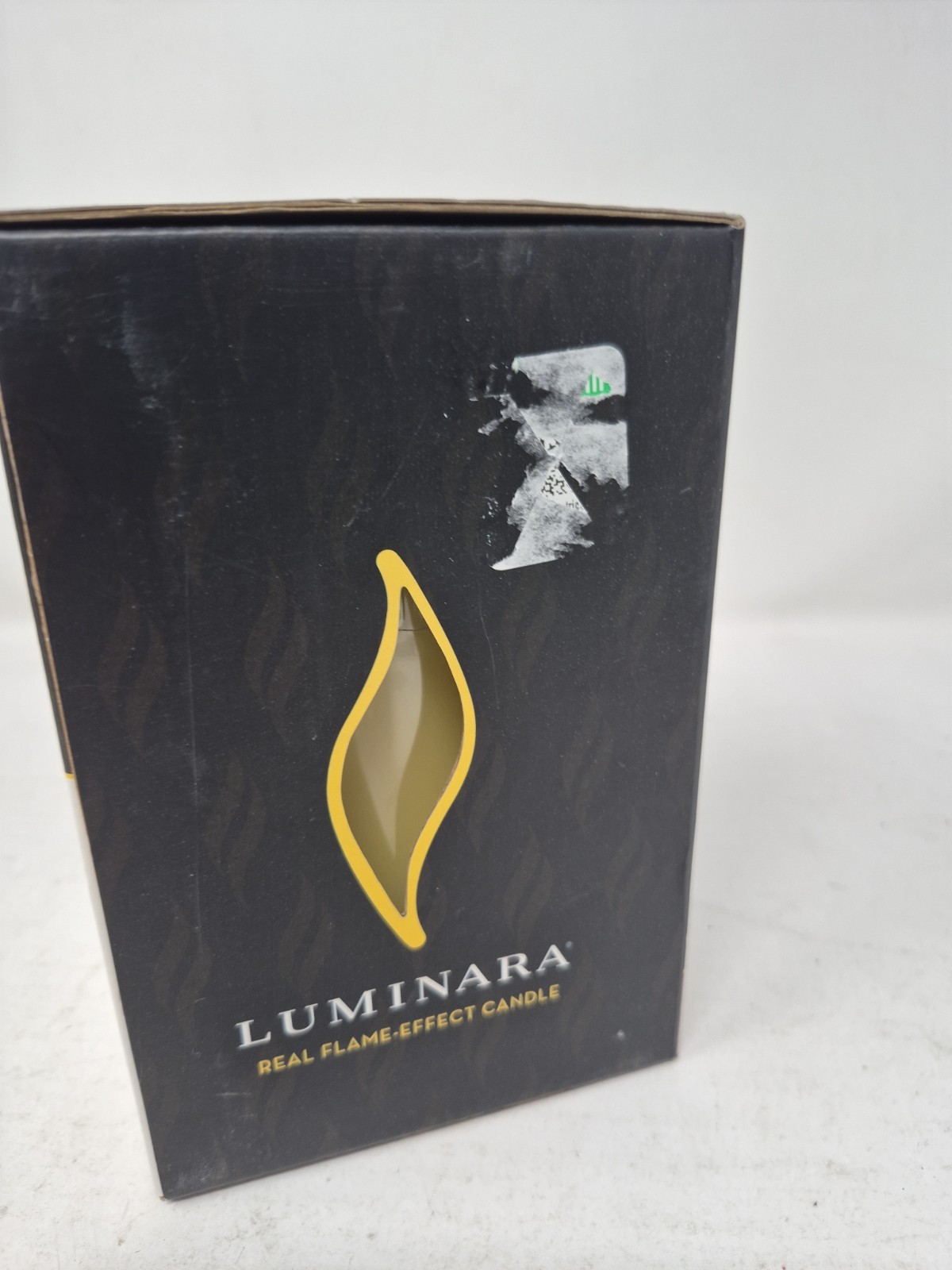 Luminara Flicker Flameless Candle Vanilla Scented Wax Pillar Timer-Very Good.