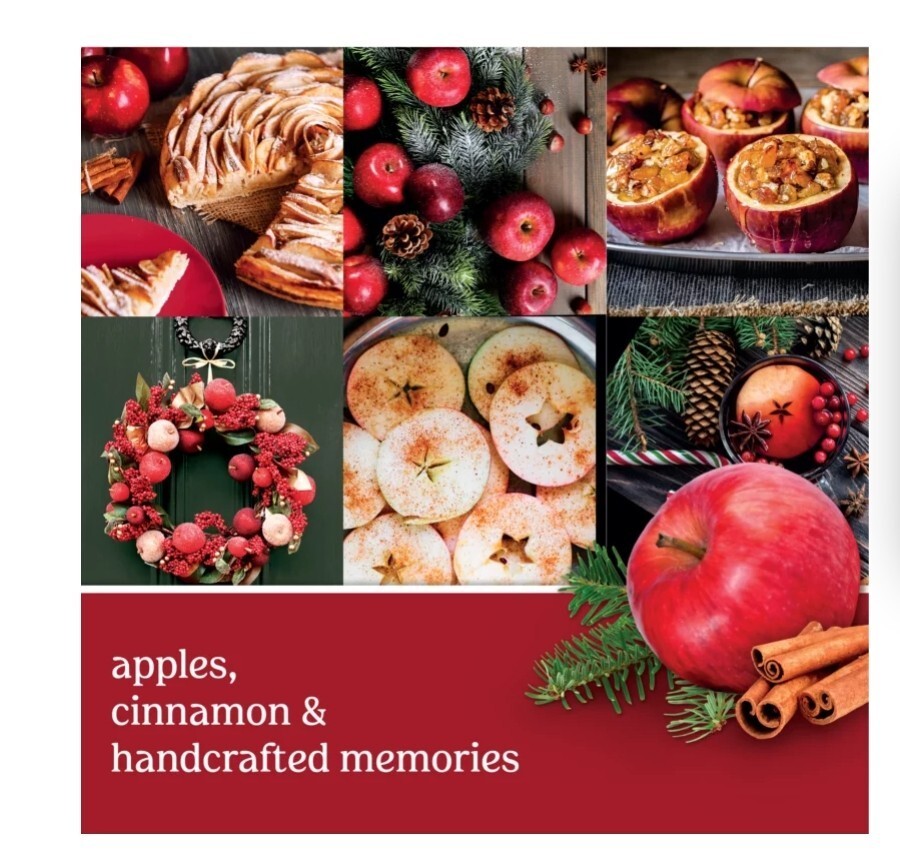 2 Pack Yankee Candle Macintosh & Red Apple Wreath 20 OZ Ea Combo