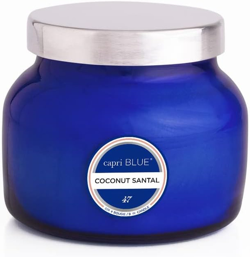 Capri Blue Scented Candles – Soy Candle Wax Blend – Jar Candles – Blue Candle Gi