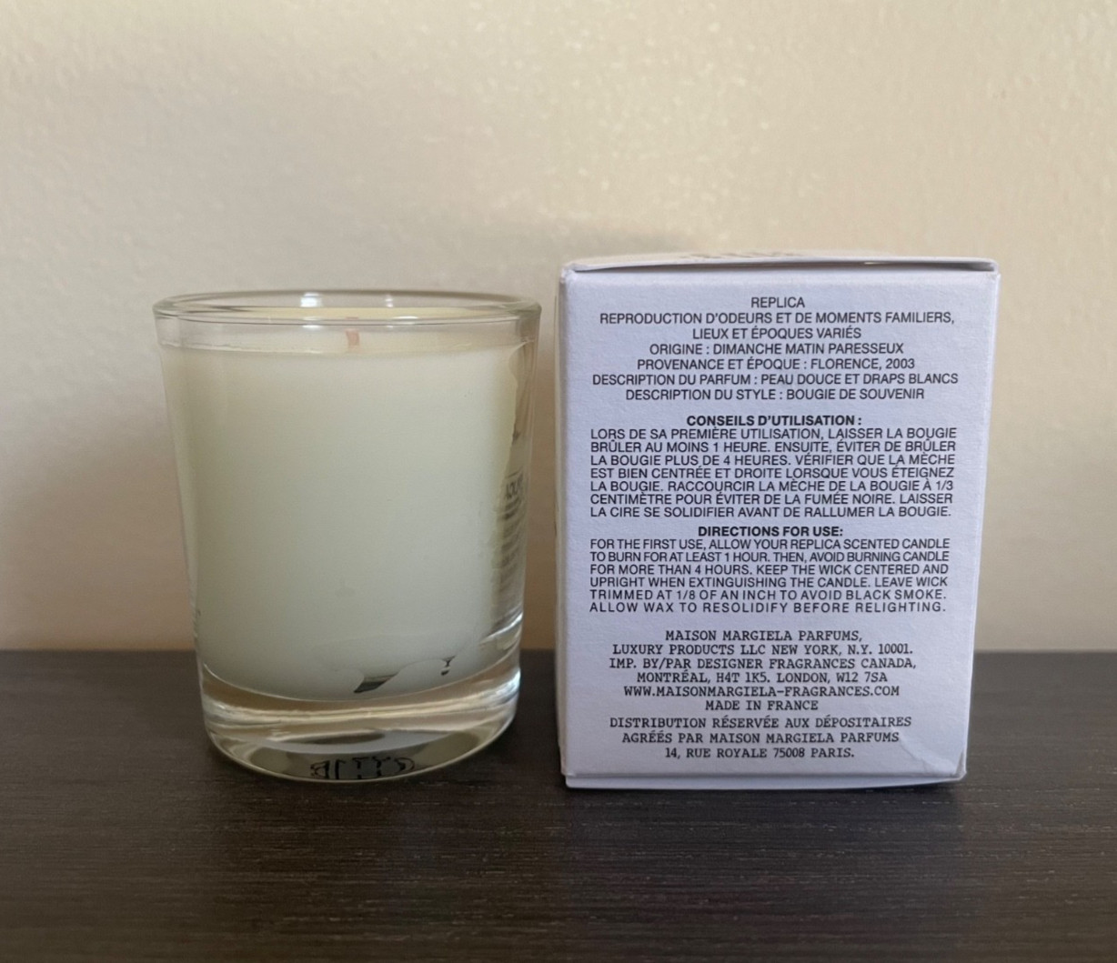 Maison Margiela Replica Lazy Sunday Morning Mini Candle 35g/1.23oz NIB