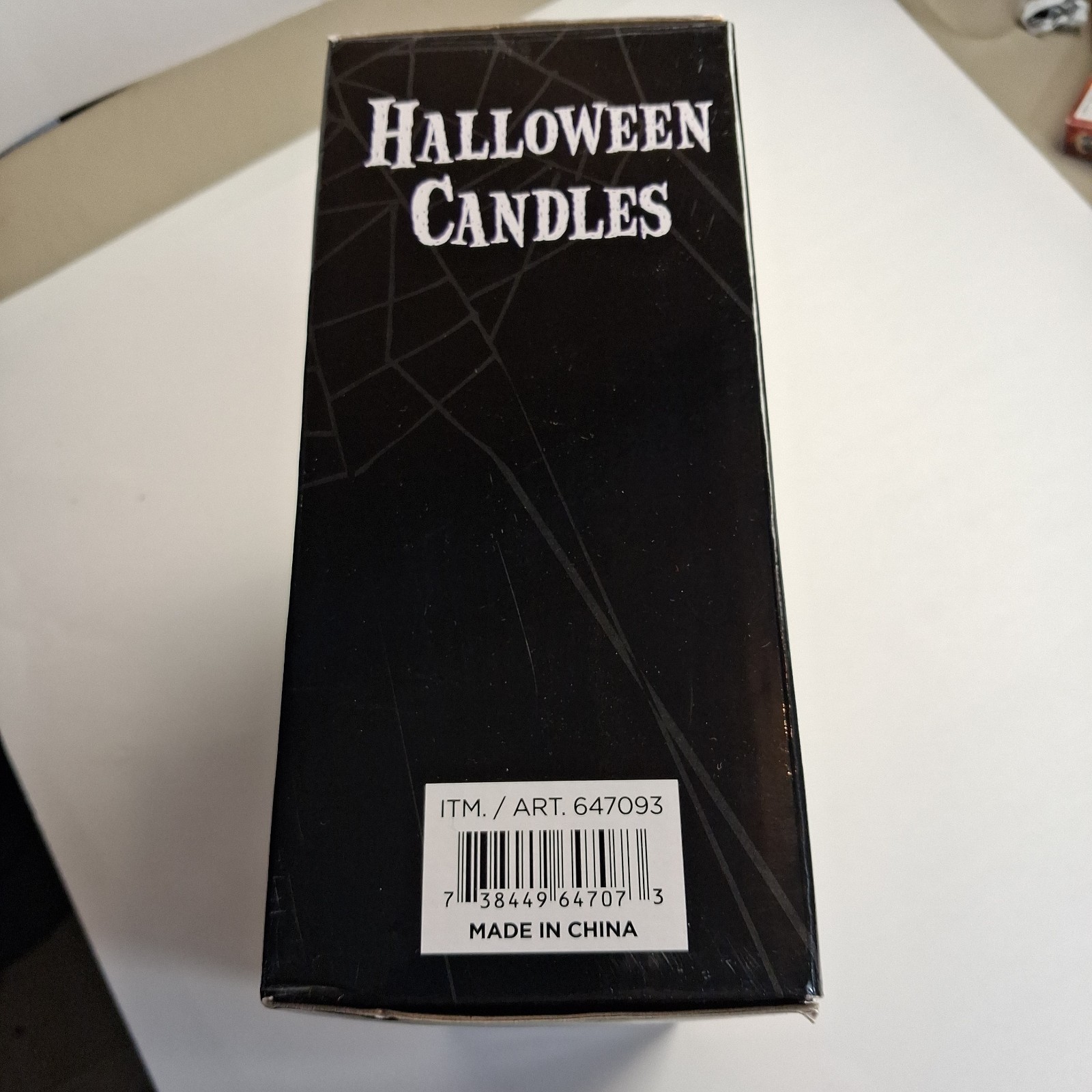LED Halloween Candles Battery Operated Purple Set of 3 Witch Cat Spider Working