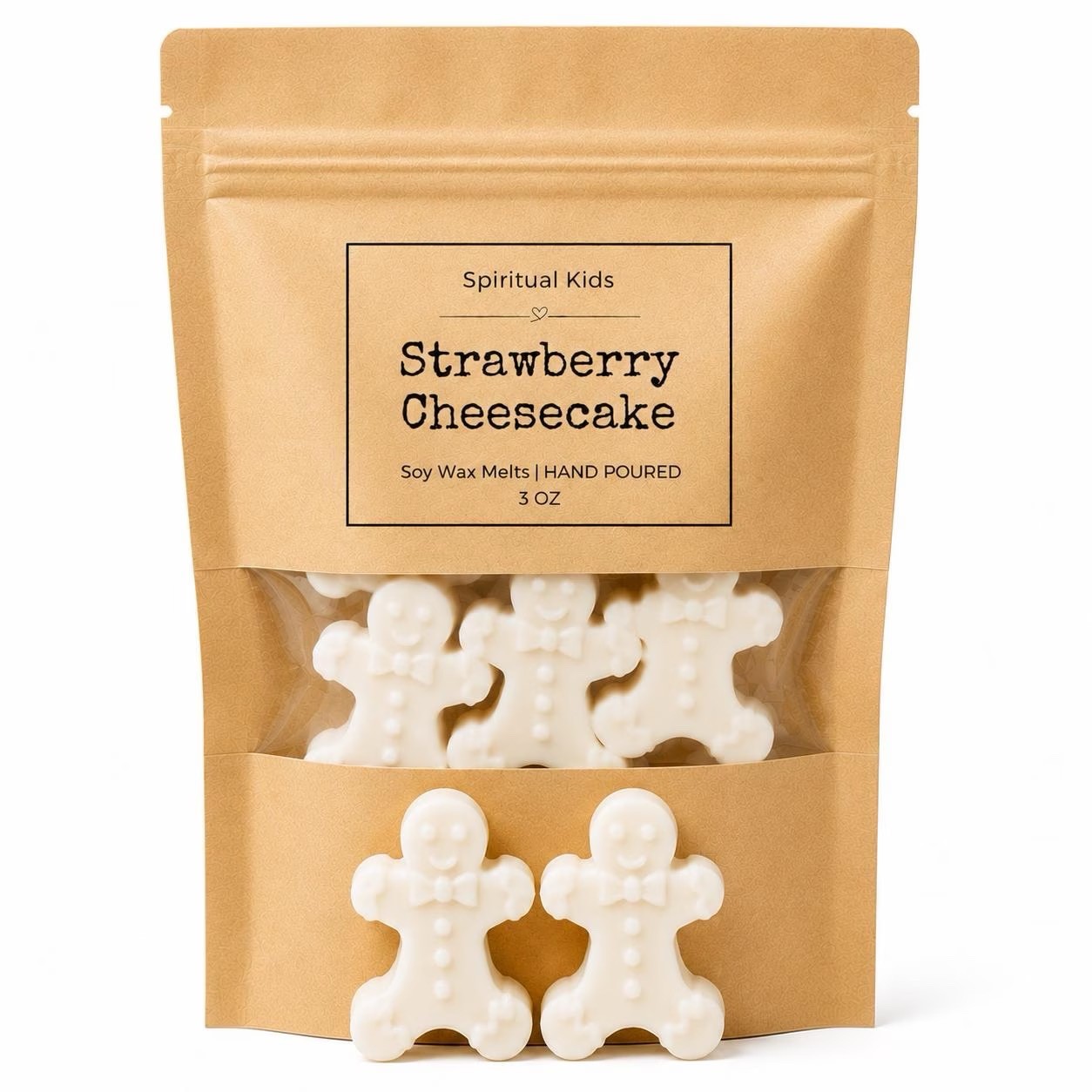 Gingerbread Shaped Soy Wax Melts 3.2oz | Food Scented | Holiday Scents |