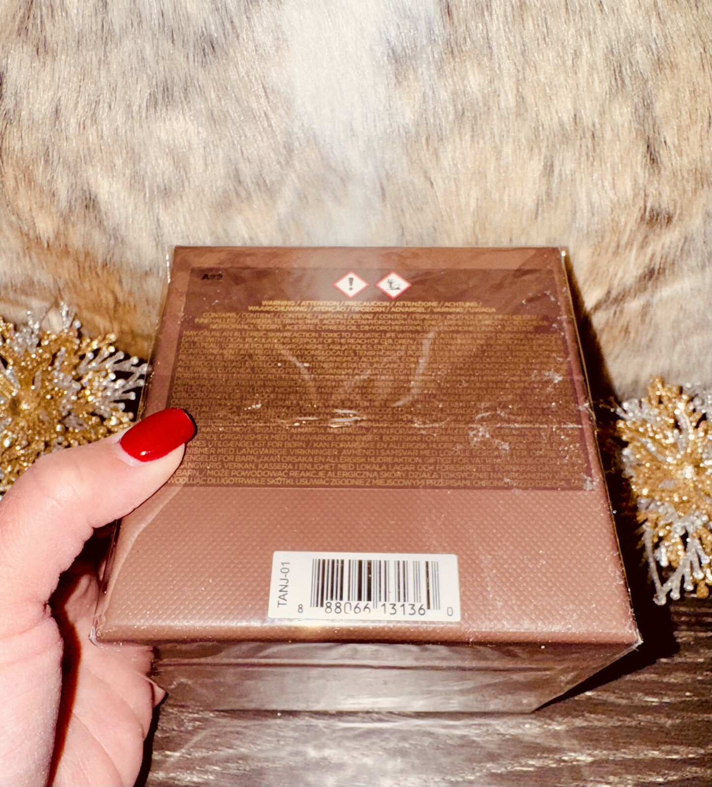 New + Sealed!! Tom Ford Ebene Fume Candle Bougie Height 2.25 In / 5.7 cm 🕯️🪵✨