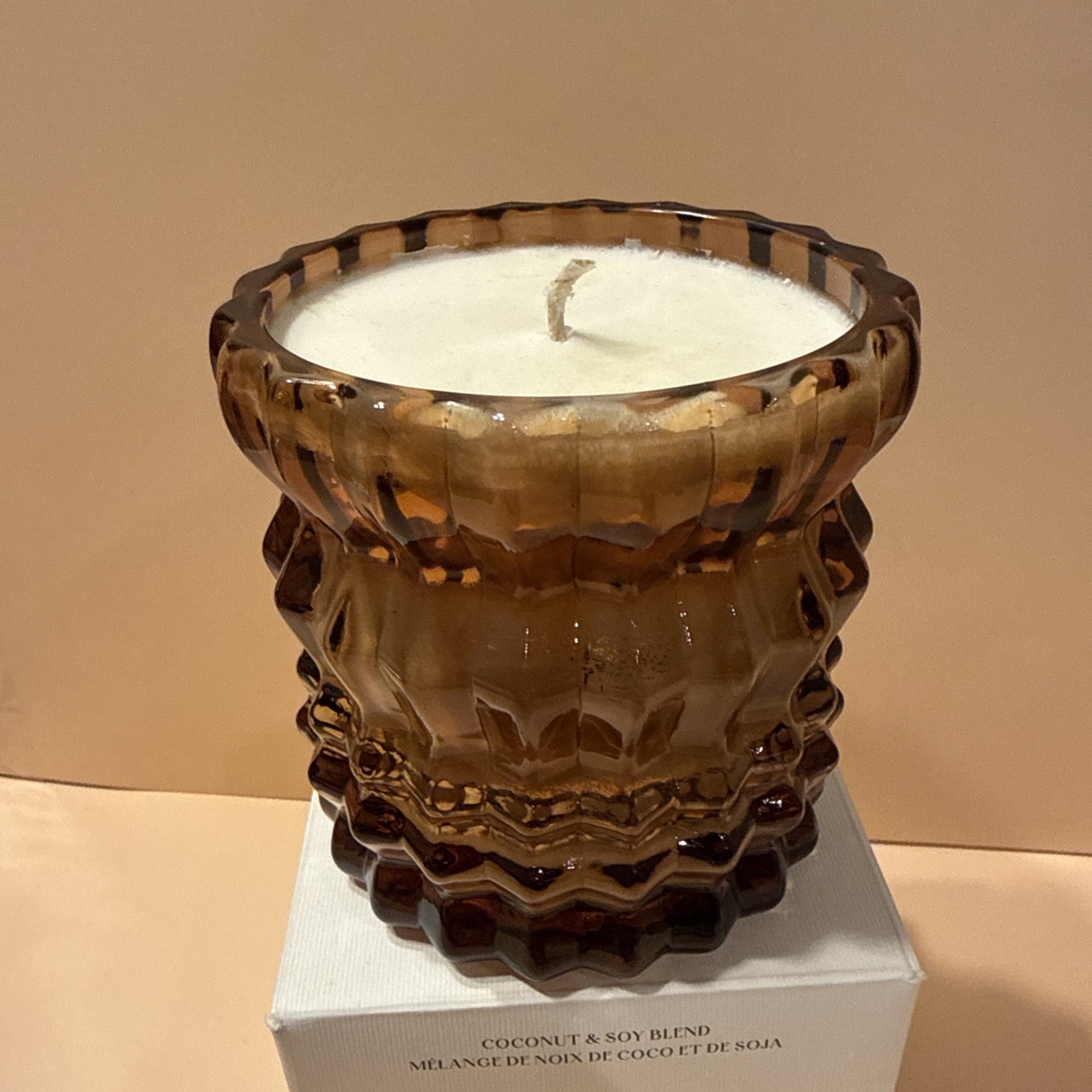 AUTUMNE BY AUDEN LUEUR SCENTED CANDLE 8.0 OZ Glass Jar Cinnamon Liquor Amber