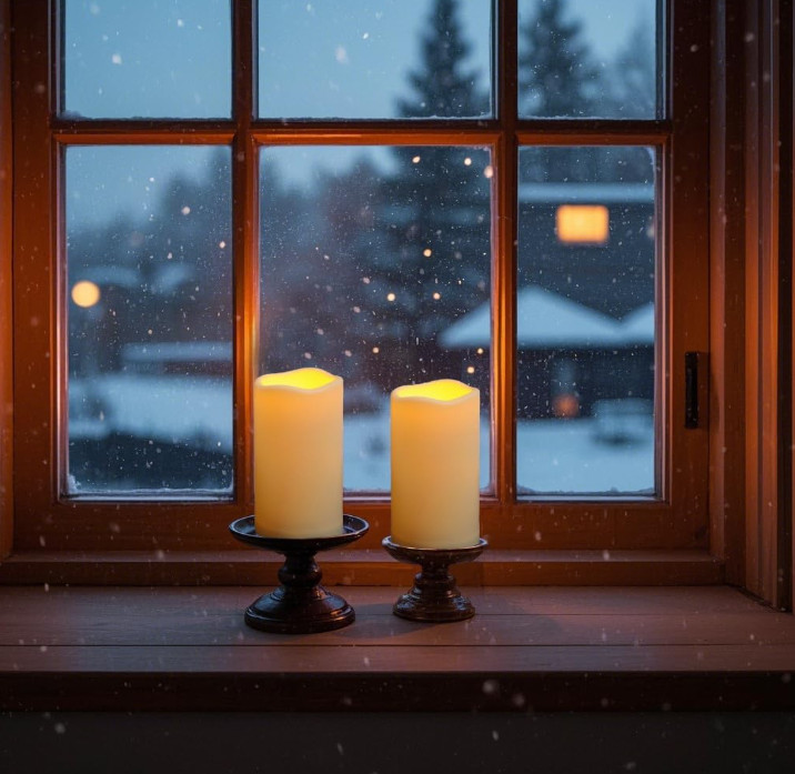 LED Candles With 10-Key Remote Timer Flickering Flameless Outdoor Indoor 2 Pack