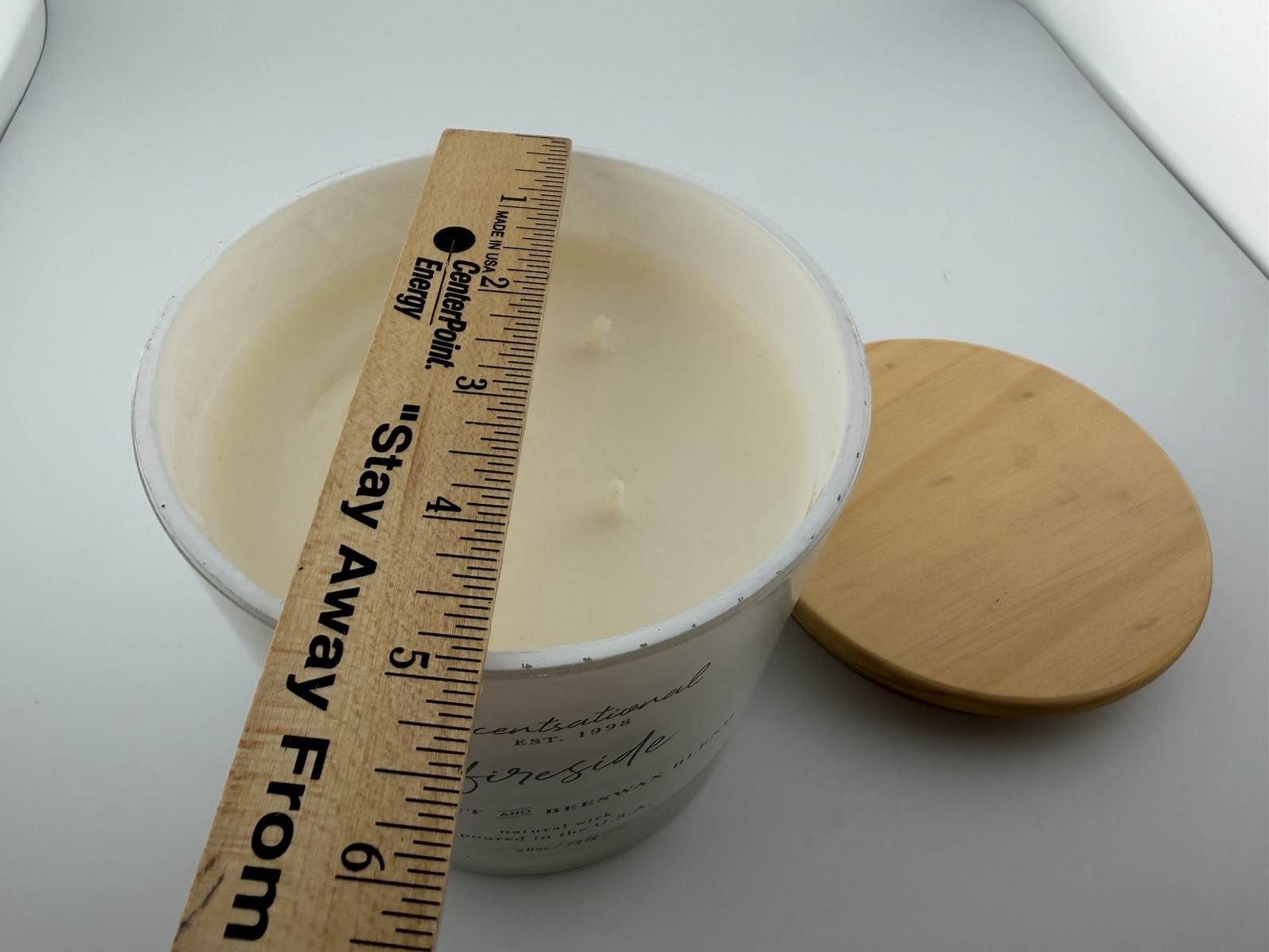 Scentsational Candle Coconut Beeswax Blend Energize Scent 26 oz Three Wick New