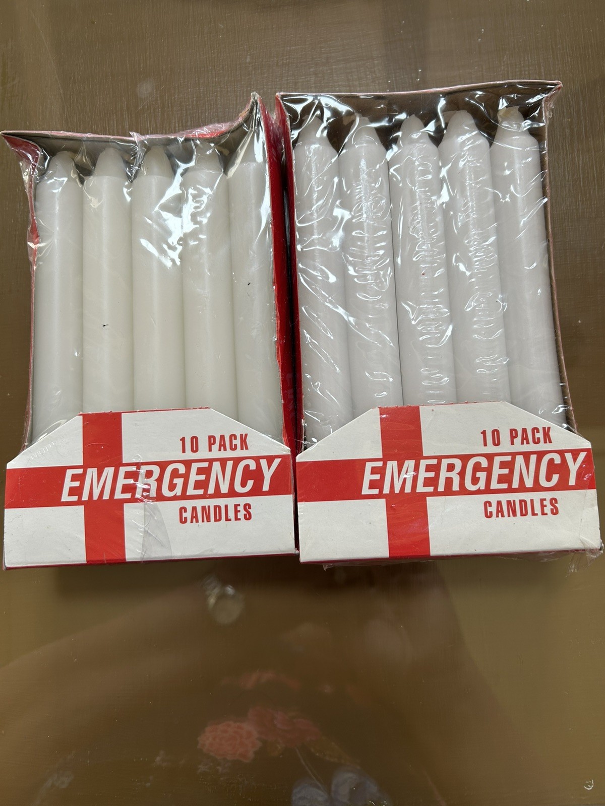 2 packages of new, sealed 10 Pack Emergency Candles Sealed. 20 candles total