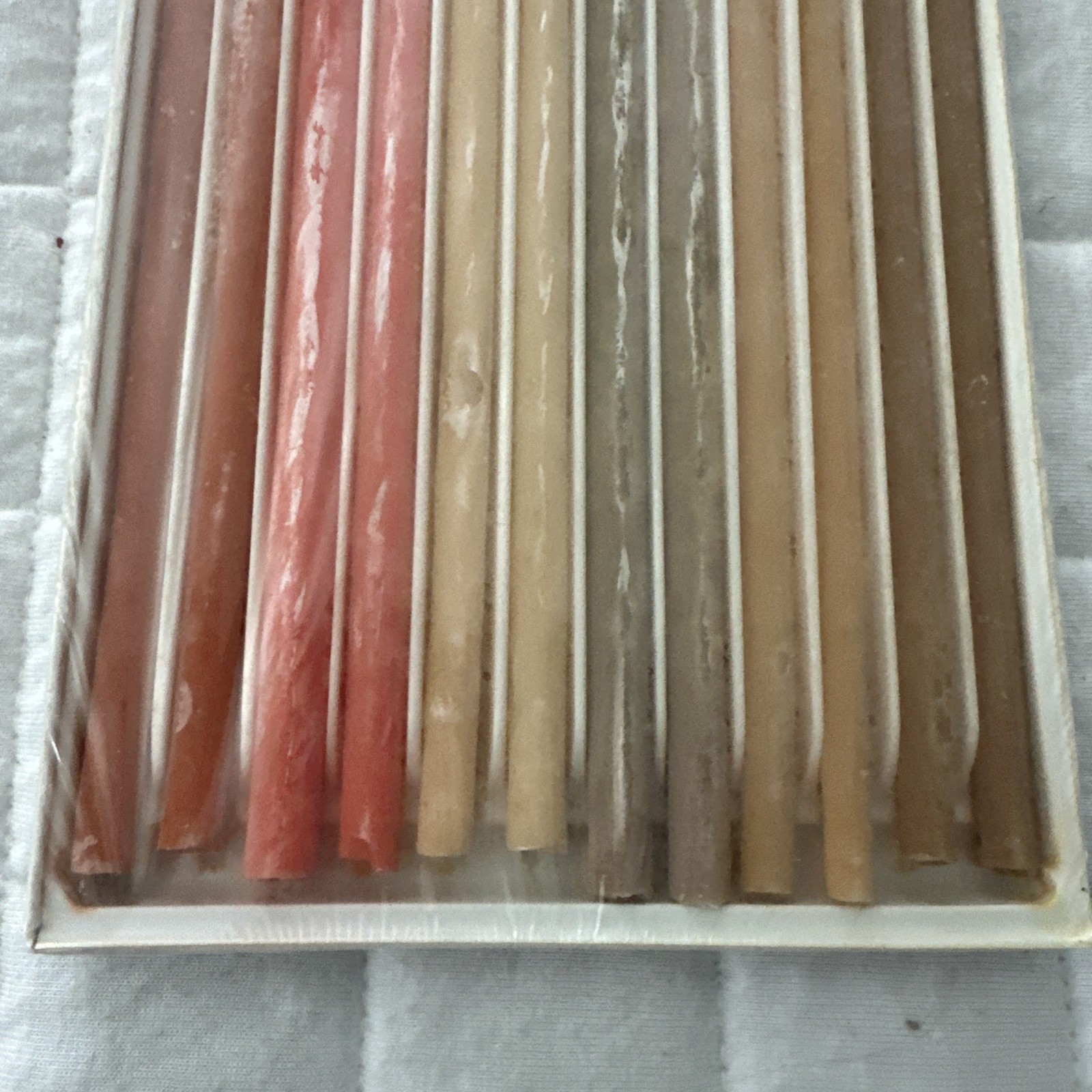 Vintage Candles Colonial Flower Tapers Box of 12 Multi Color Hyannis Mass